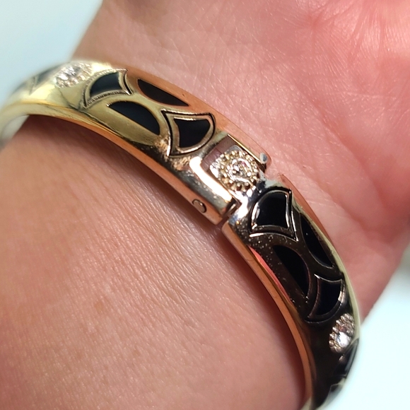 Brighton CAPPELLA Art Deco Bangle w Hinged Magnetic Closure! - Picture 6 of 14